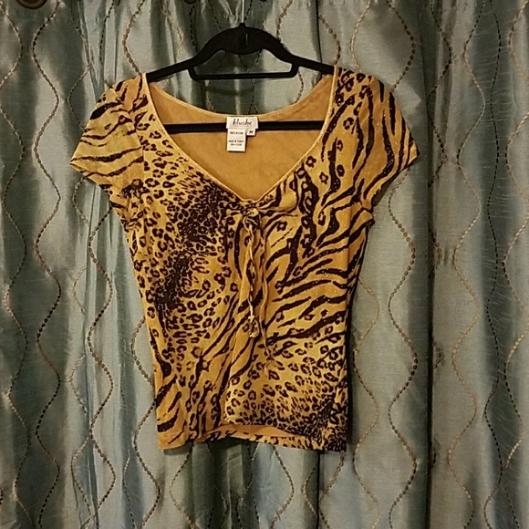 💥3 for $20💥Blushe animal print top - Picture 1 of 3